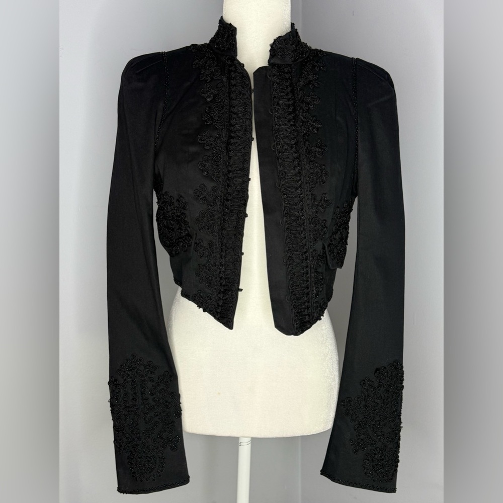 Bebe Black Cropped Jacket NWT - image 8